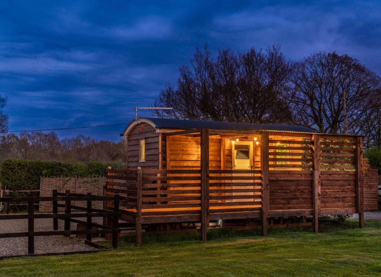 Hillside View Shepherds Hut - Ockeridge Rural Retreats Little Witley 외부 사진